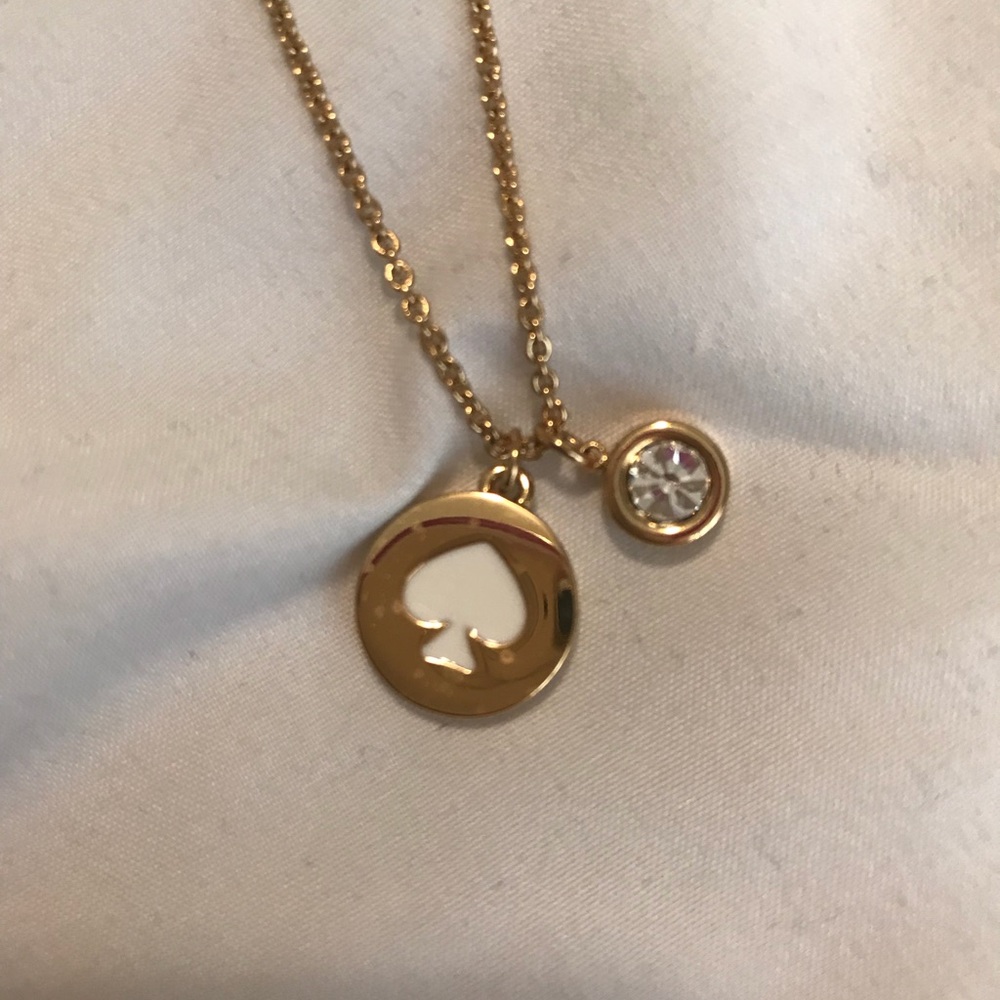 Kate spade white spade necklace